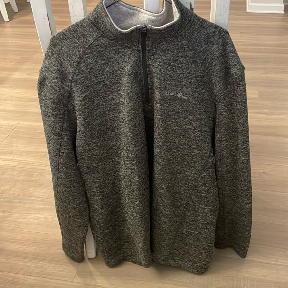 Eddie Bauer XXL Grey 1/4 zip sweater.